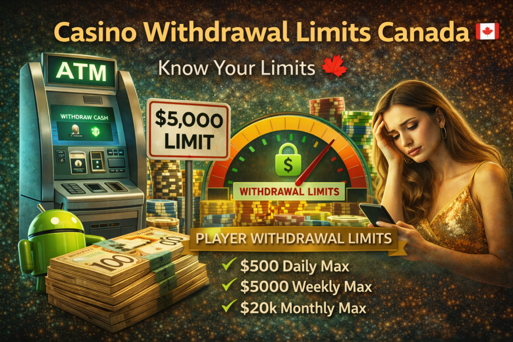 Casino withdrawal limits canada guide on Lead4Casino website