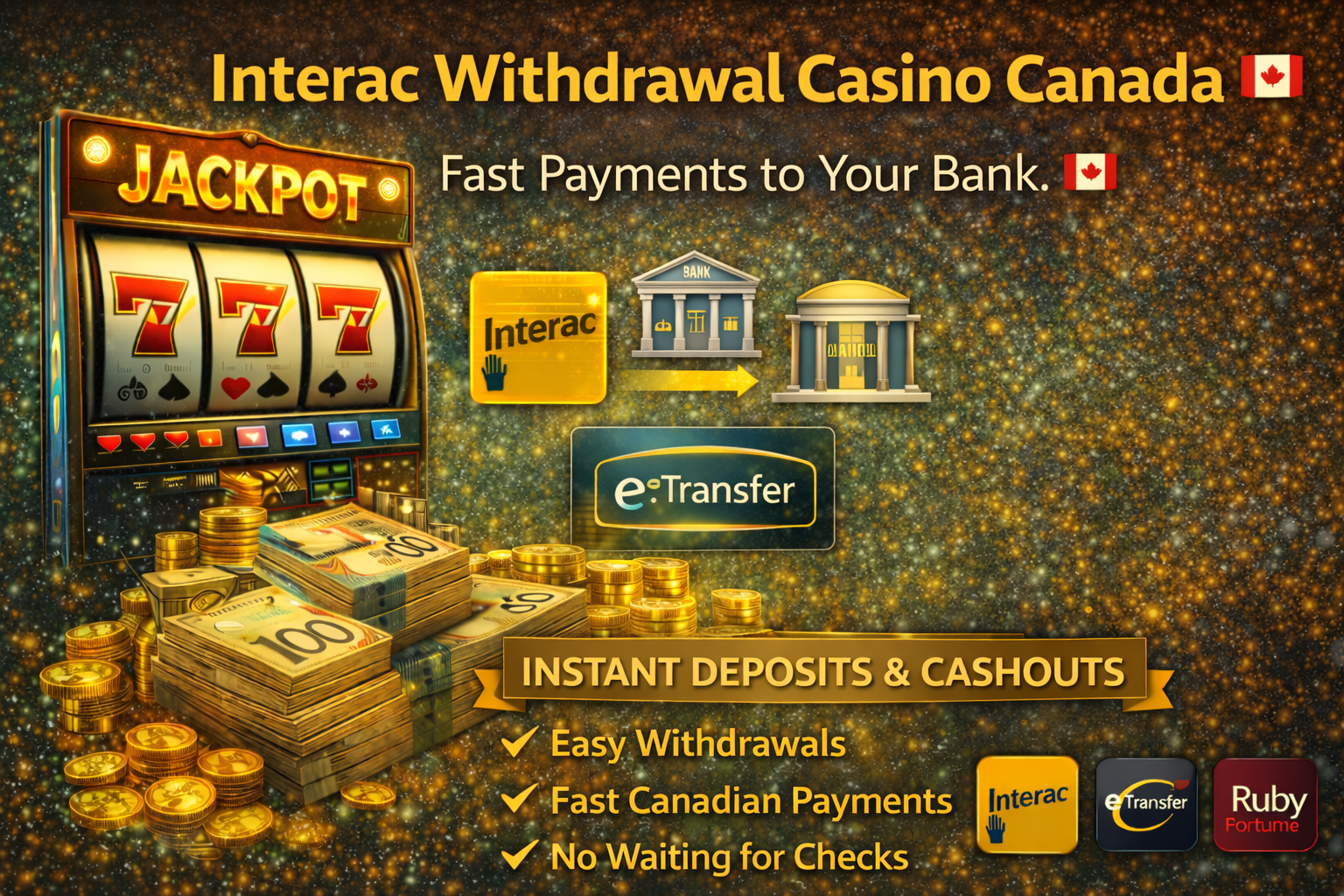 A Canadian player performing an interac withdrawal casino canada on a mobile phone