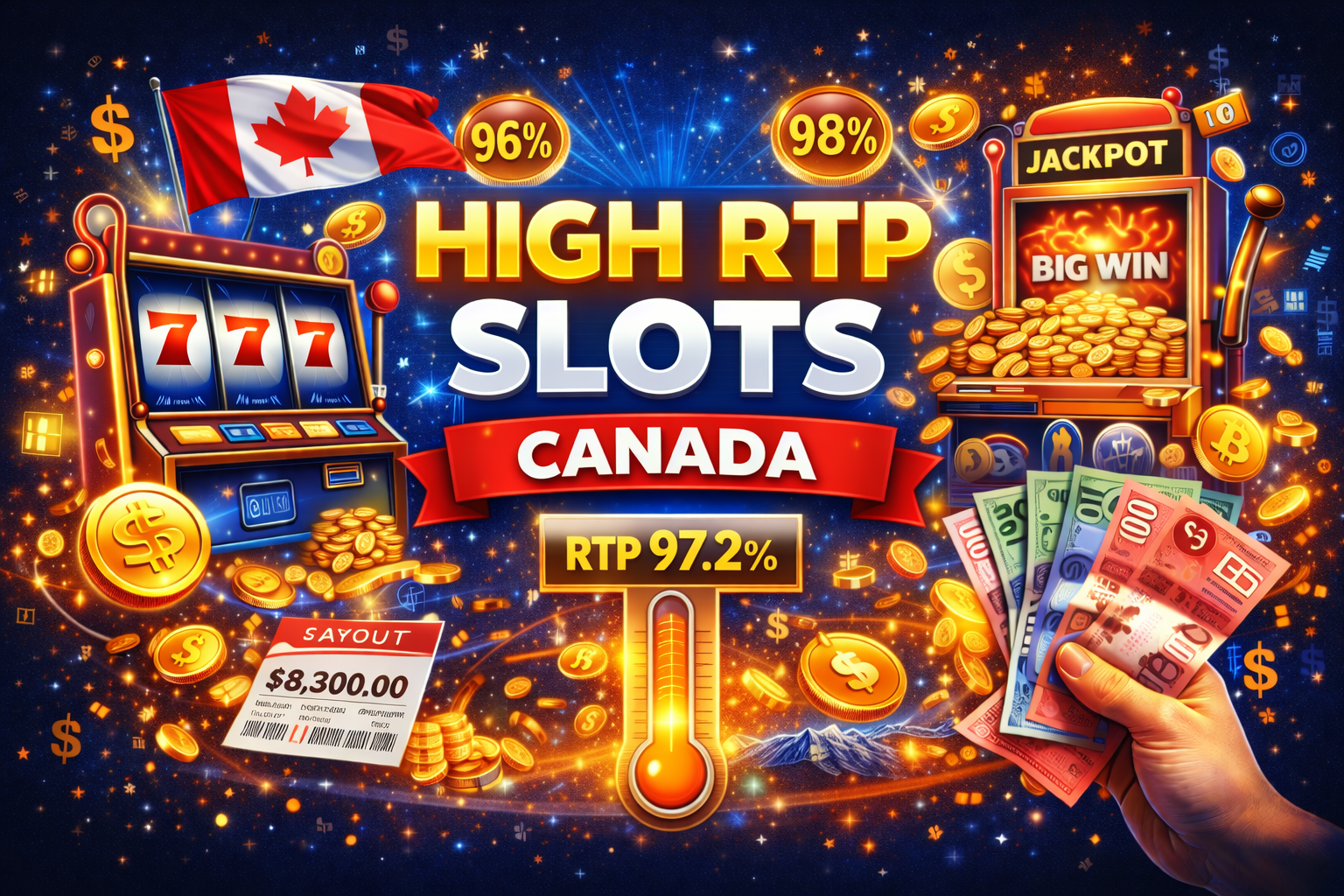best high rtp slots Canada with 98 percent return to player